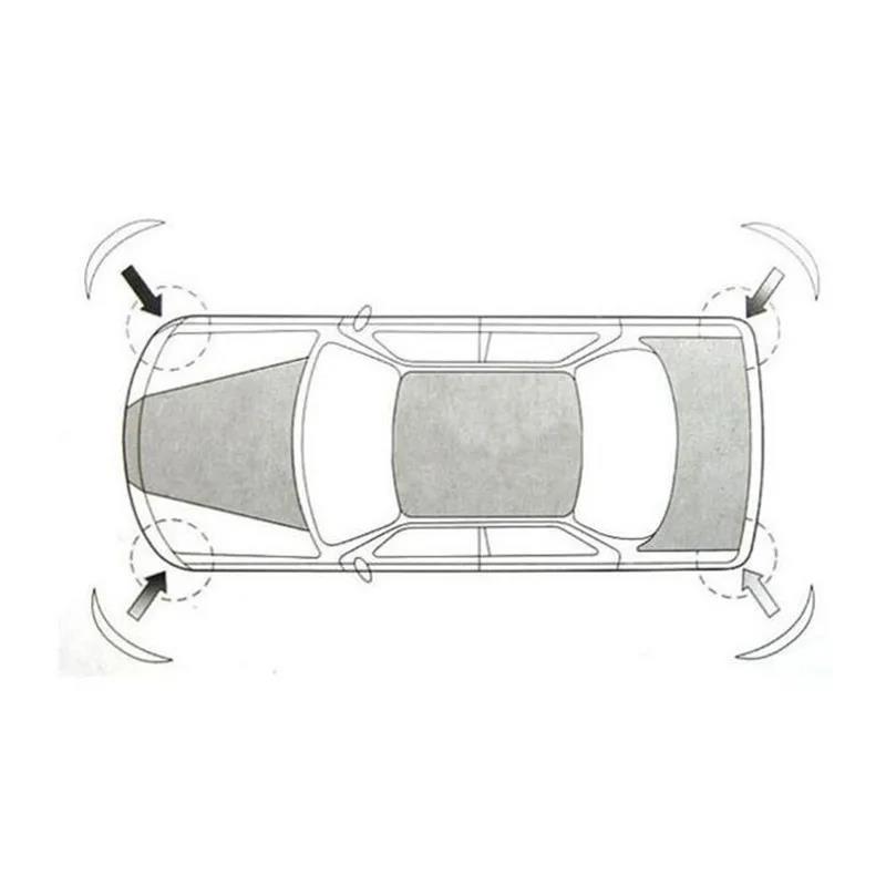 Новые 4 шт. Накладки на кромки бампера автомобиля, внедорожника, защита от столкновений, защитная планка, защита от трения, царапин, столкновений, стайлинговые молдинги