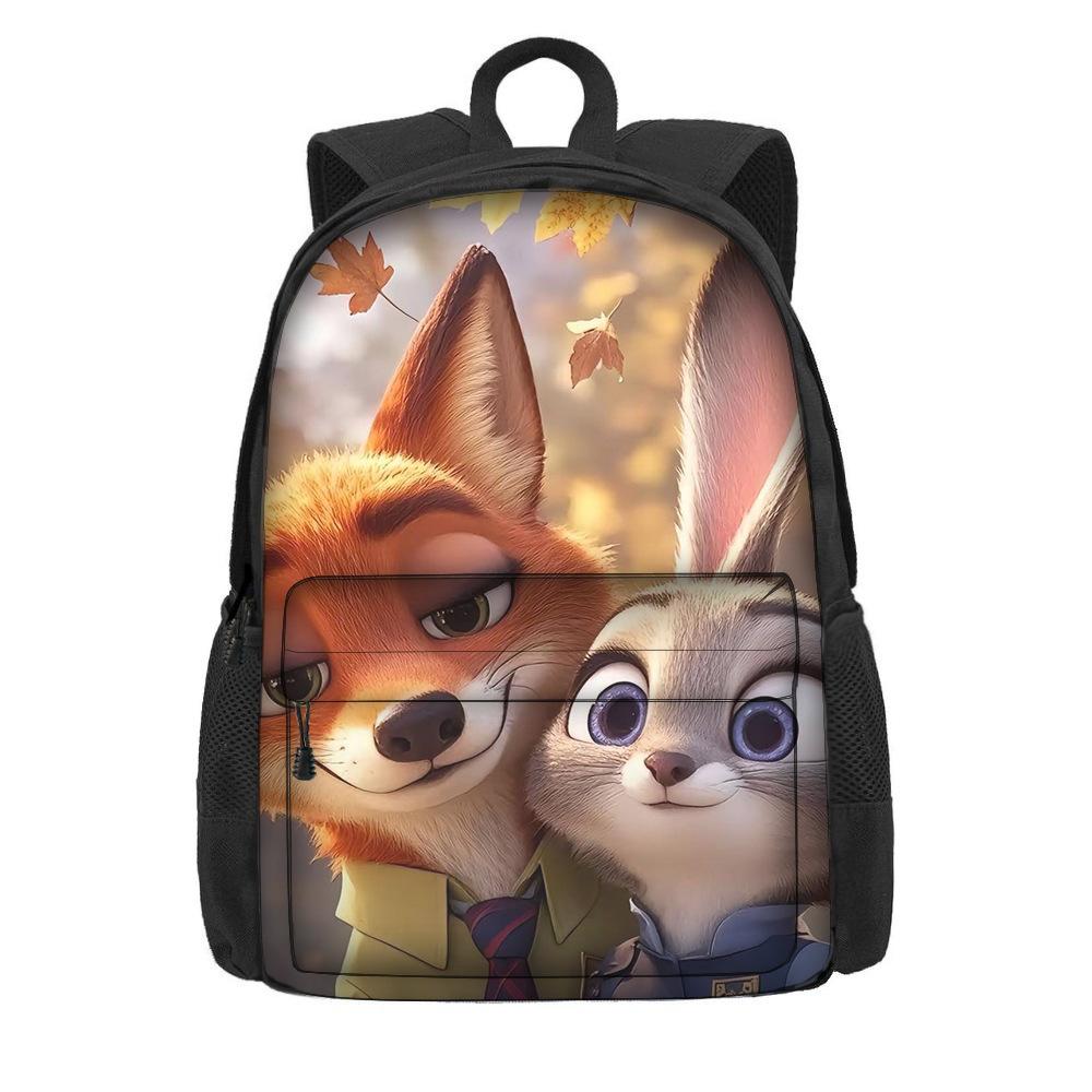Мультяшный рюкзак на тему «Зверополис 2» для учеников начальной школы, большая вместимость, легкий рюкзак на два плеча