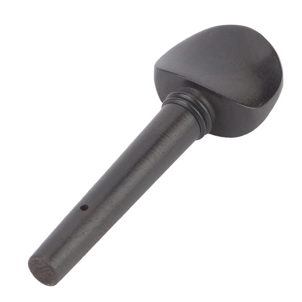 4PCS Black Color Violin Tuning Pegs Ebony Material Violin Replacement Pegs For 1/2 1/4 1/8 Violin