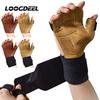 Cowhide Ventilated Weight Lifting Gloves Men Women Gym Workout Gloves For Fitness Weightlifting Pull Ups Palm Protection Support