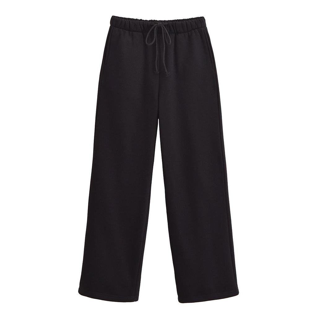 Весна 2025 Женский повседневный комплект куртка-свитшот на молнии и фланелевые брюки прямого кроя