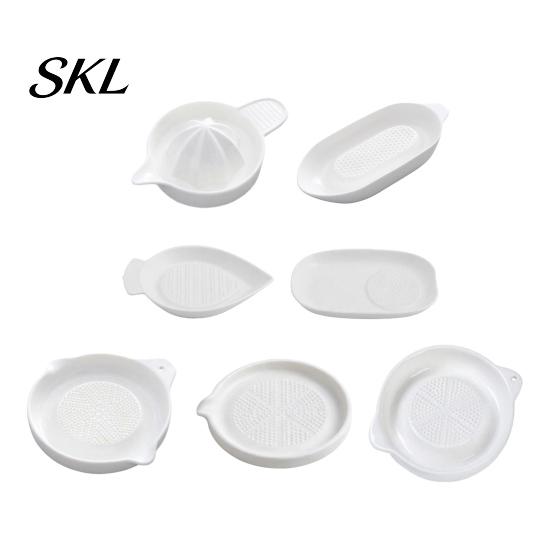 Durable Ceramic Grinding Set Grater Plate, Manual Fruit Vegetable Masher for Puree, Non Slip Efficient Garlic Paste Maker Plate Dish Puree Ginger