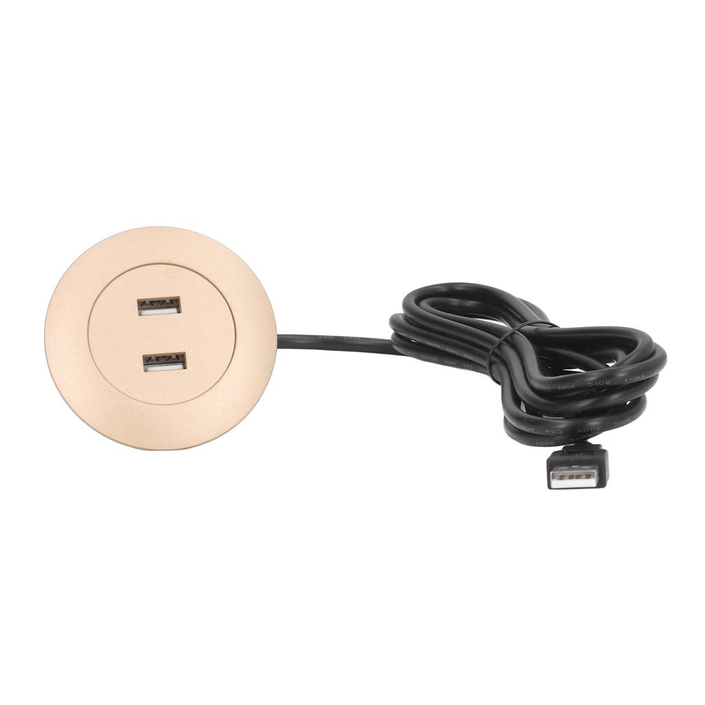 Разъем для зарядки USB для дивана, скрытый монтаж, два порта USB для зарядки, розетка для домашнего использования, золото