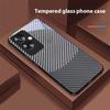 Двухцветные полосы для Oppo A79 5G 58 78 74 60 4G Reno 11F Realme GT 6 11 Note 50 10 C55 X2 Закаленное стекло Черный чехол для телефона