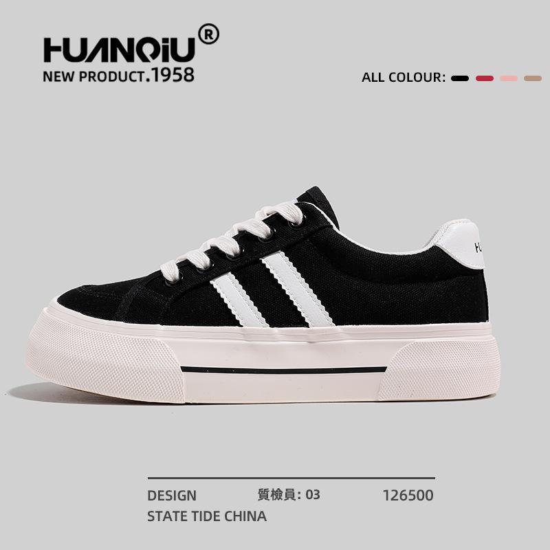 Глобальные супер пожарные парусиновые туфли женские осенние туфли на платформе Guochao женские туфли универсальные нишевые повседневные красные туфли для доски S6992