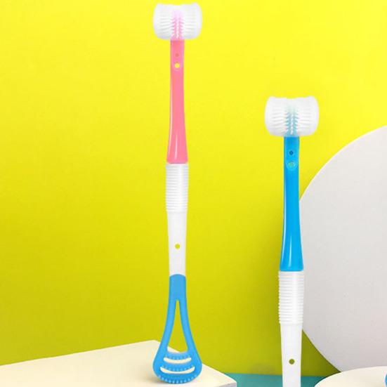 Очиститель языка Эргономичный дизайн Многофункциональный силиконовый без запаха Длинная ручка Зубная щетка для полости рта для взрослых