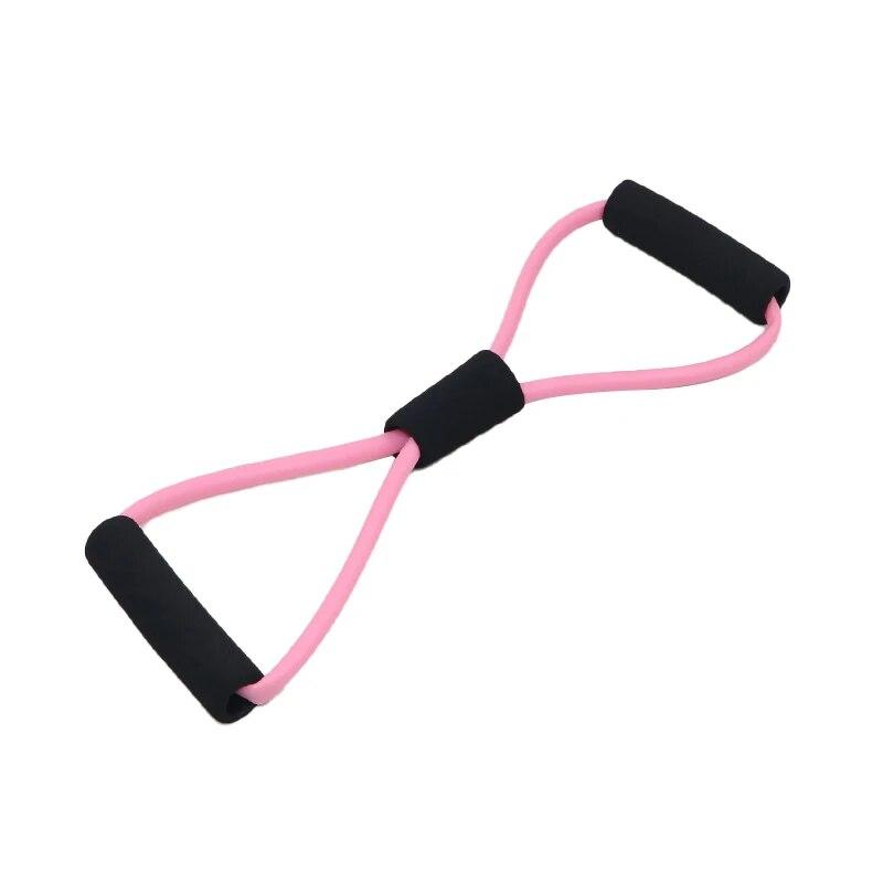 1 шт. 8-образный натяжной канат вспомогательная бытовая эластичная лента с ручками тренажер для силовых тренировок ног бедер рук