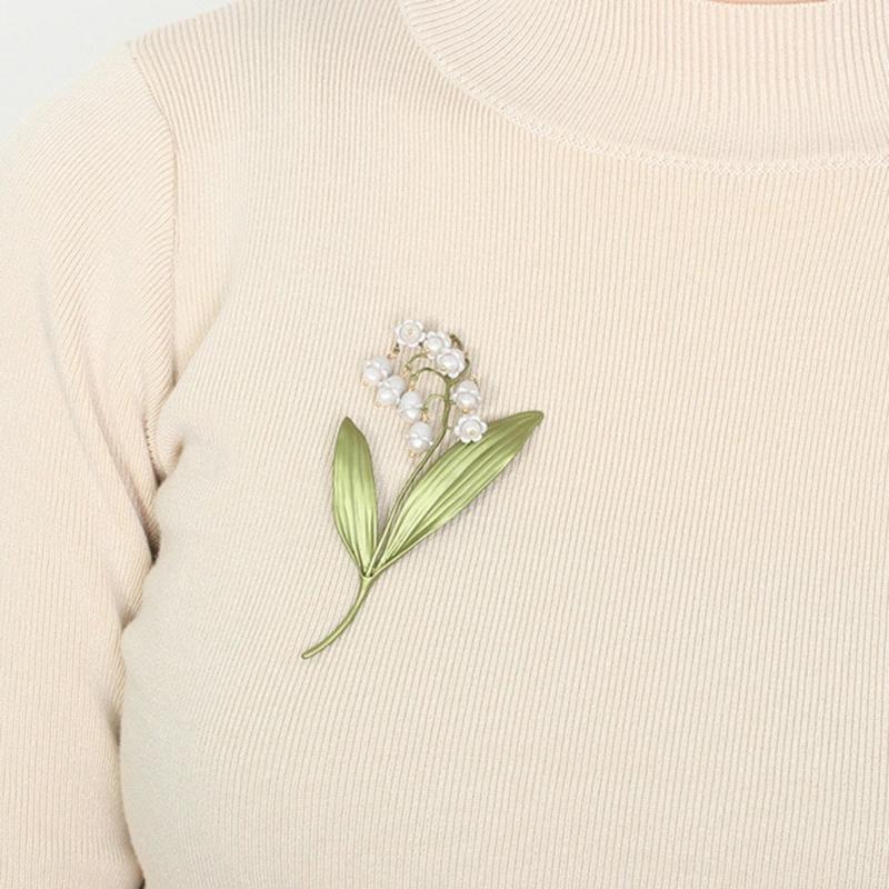 Elegant Orchids Brooch Handmade Brooch Fashion Clothing Jewelry Accessory Alloy Texture Gift for Fashion Individual