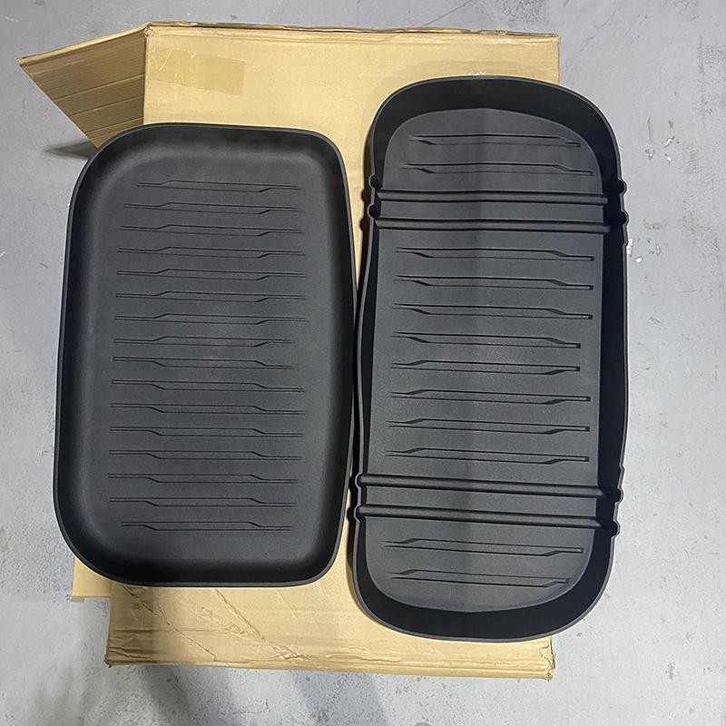 For Tesla Model Y 2025 Juniper TPE Front Trunk Cargo Liner Tray Mat Frunk Layered Partition Plate Organizer Divider Baffle Board