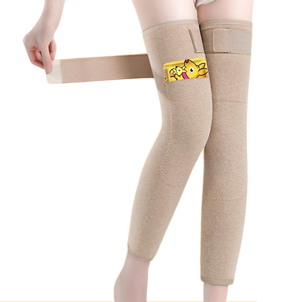 Thickened Warm Knee Sleeve Velvet Knee Support Extended Leg Sleeves Unisex