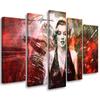 Five Piece Picture Canvas Print Marilyn Monroe