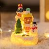 Christmas Led Light Ornaments Santa Castle Snow House Luminous Crafts 2026 New Year Kid Gift Xmas Party Home Decor