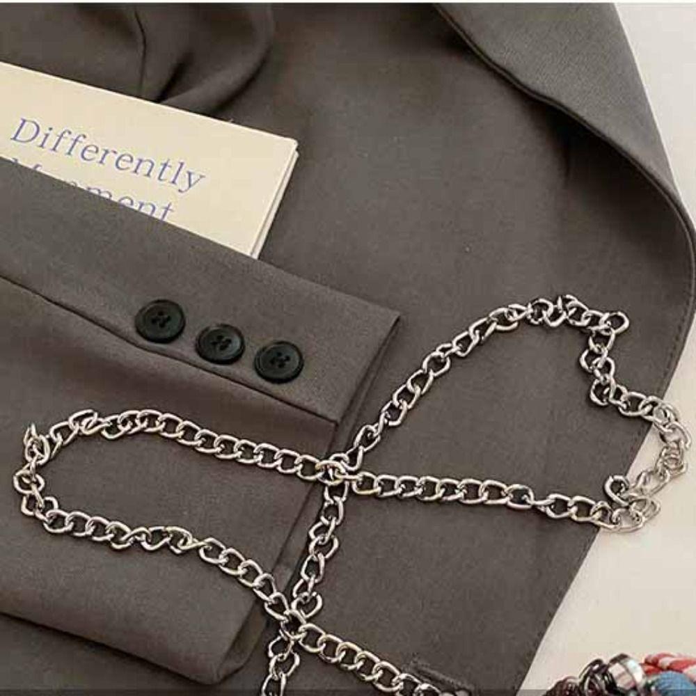 Metal Chain Candy Shape Bag Cherry Denim Lace Shoulder Bag Sweet Red Plaid Crossbody Bag  Travel