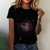 Women's Clothing T-shirt Crew Neck Fashion Short Sleeve Summer Casual Top 3D Butterfly Print Loose Breathable Women's T-shirt
