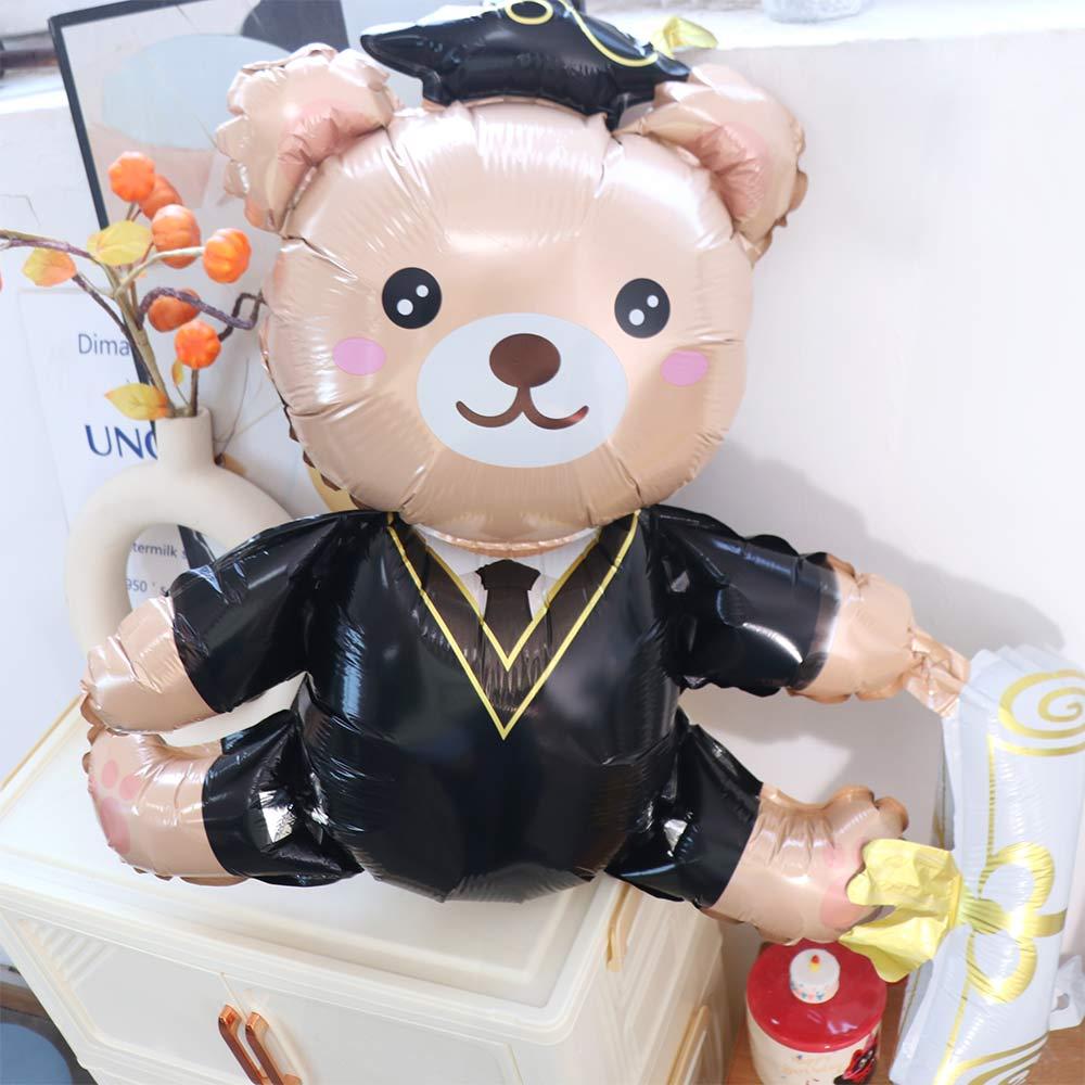 Милый воздушный шар для выпускного вечера 96,52 см Гелиевые шары Декор Шарик в виде выпускного медвежонка Школьные мероприятия