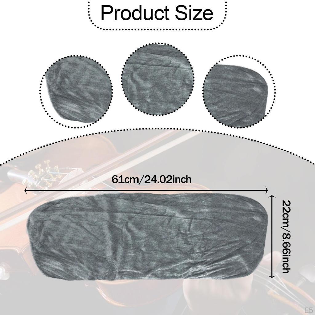 Cover for Violins, Case Cover, Versatile Velvet Blanket Instrument Care