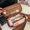 Large Capacity Korean Stationery Bag Star Love Heart Pen Storage Bag Dot Cloth Pencil Case  Student