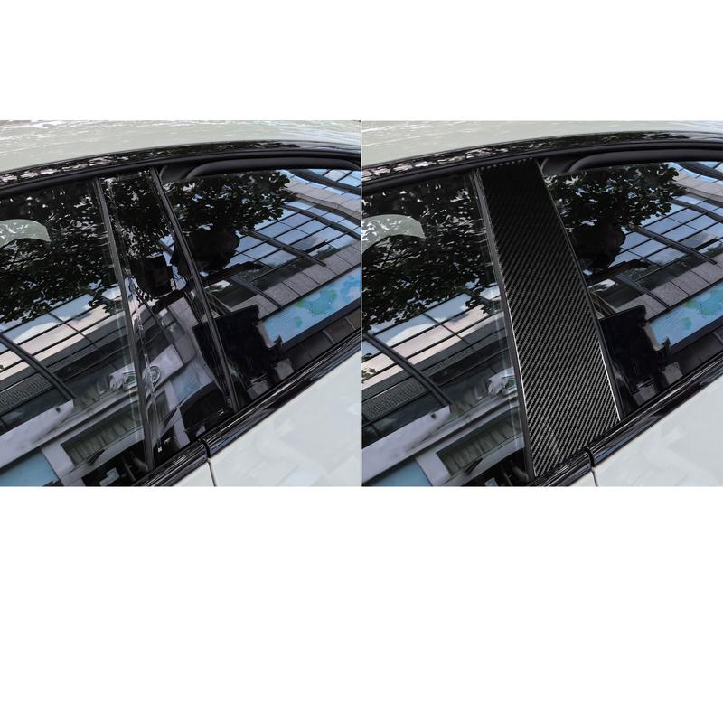 Carbon Fiber Car Accessories B-pillar Panel Modified Exterior Trim Cover Sticker For BMW 4 Series 4 Door G22 G23 G26 -2025