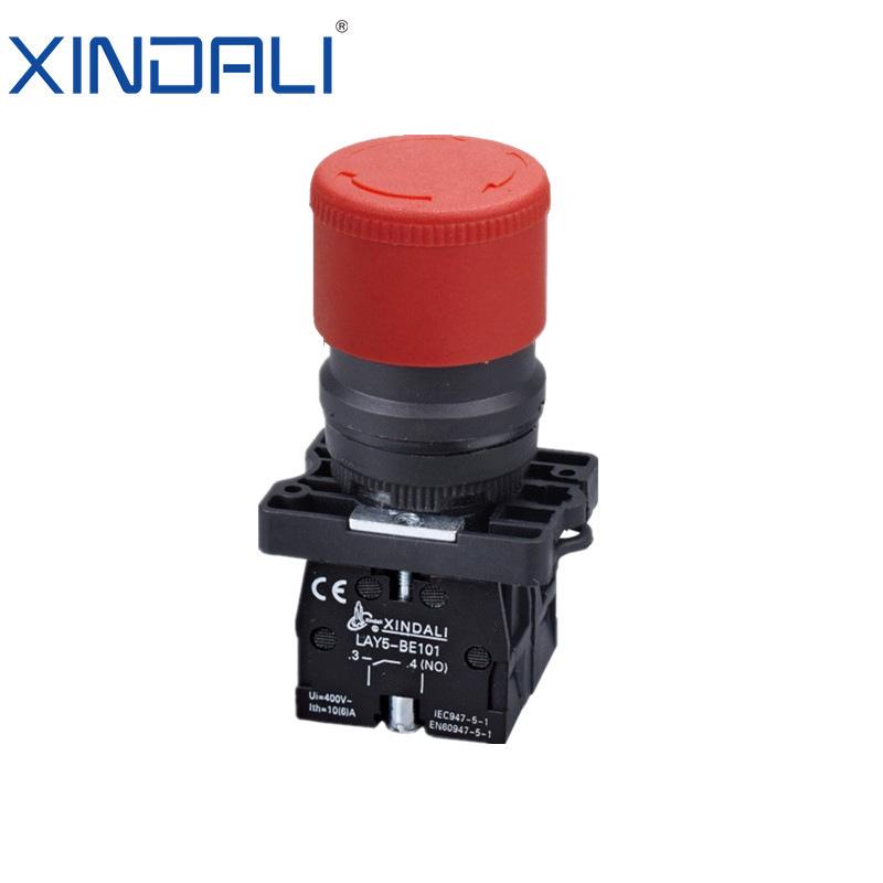 Mushroom Head Emergency Stop Switch ZB2/XB2 542/545 Rotary Reset Elevator Button BE102