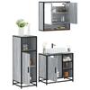 VidaXL Ensemble De Meubles De Salle De Bain 3 Pcs Sonoma Grey, Bathroom Cabinet, Bathroom Cupboard, Furniture of 3300998