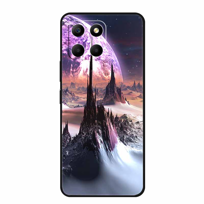 Чехол для телефона Honor X7d 5G 2025 Задняя крышка Чехол X 7 d Ударопрочный Черный Силикон Мягкий Чехол Для Honor 400 Smart Play 10T 5G Чехол