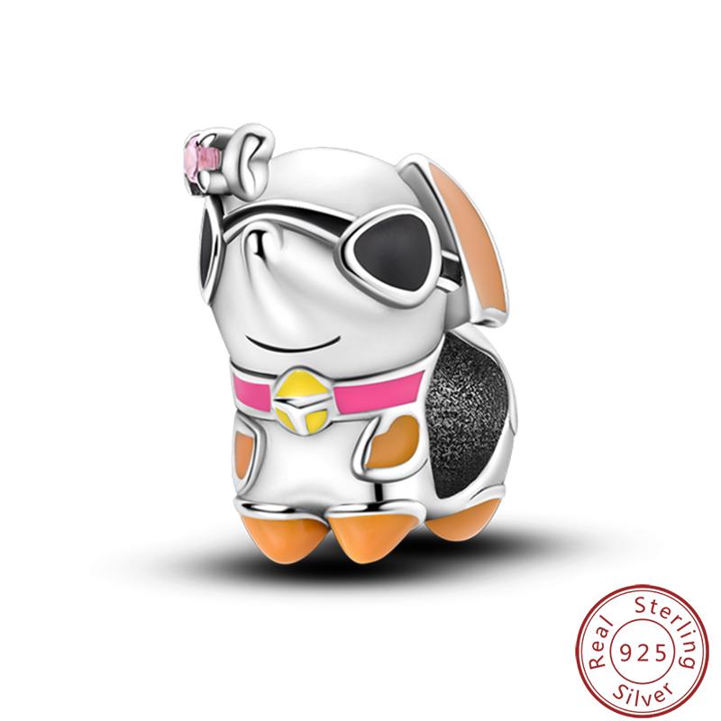 Милая серия «Кошка и собака» Медные шармы «Луна», «Бабочка», «Отпечаток лапы» 3 мм Сделай сам Изготовление изящных ювелирных изделий Подарки