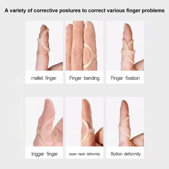 5Pcs Finger Fracture Splints Ultralight Breathable Reusable Friendly To Skin Joint Finger Braces Support Protectors