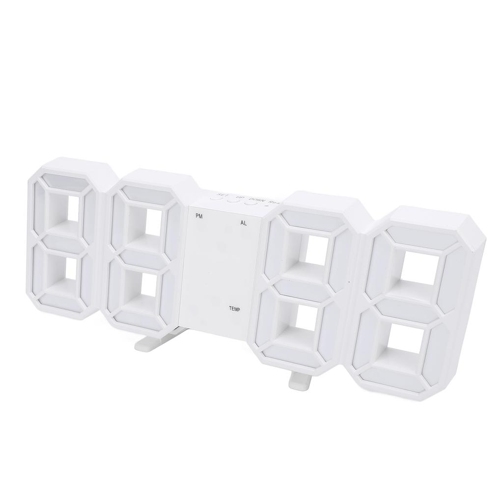 3D светодиодные цифровые часы с автоматической регулировкой яркости, датой, стабильной температурой, современные декоративные 3D светодиодные электронные часы