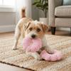 Round Shape Dog Chew Ring Plush Surface Puppy Play Toy Squeaky Pet Toy  Daily Pet Entertainment
