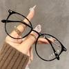 Retro Glasses Frame Fashion Anti-Blu-Ray Eyewear Unique Eyeglasses Fram