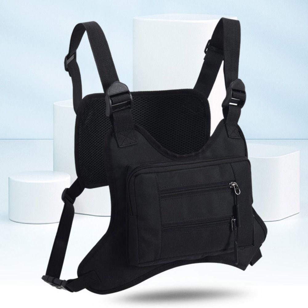 Adjustable Multi-functional Chest Bag Water Resistant MOLLE Chest Bag Sports Vest Bag Running