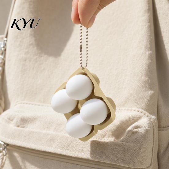 Anxiety Relief Tool 3D Printed Egg Clicker Toy, 2/3/4-Egg Tray Fidget for Stress Gadget Relief, Portable Decompression Button Toy with Bead