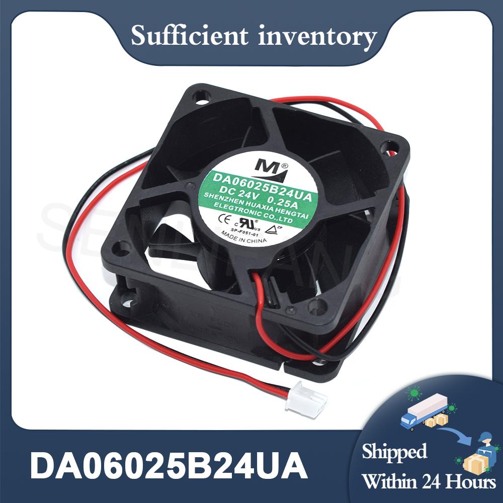6025 60*60*25MM 6CM 24V 0.25A DA06025B24UA 2-Wire Converter Chassis Cooling Fan New Free Shipping