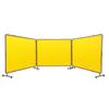Welding Screen with Frame, 6' X 8' 3 Panel Welding Curtain Screens