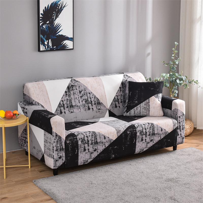 Чехол для дивана с геометрическим узором, эластичный спандекс, L-образные чехлы для диванов, шезлонг, чехлы для дивана, защитный чехол для мебели