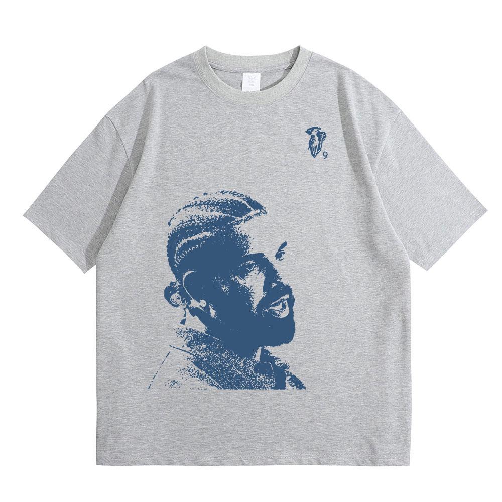 Vintage Rapper Drake Portrait Graphic T Shirt Unisexs Fashion Hip Hop Short Sleeve 100 Cotton Oversized TShirts Streetwear Unisex