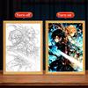 Аниме Фигурка Sword Art Online Световая картина Фоторамка Фигурка Кирито Светодиодные лампы Домашний Декор для Спальни Декор для Стола Подарок на День Рождения Лунная лампа