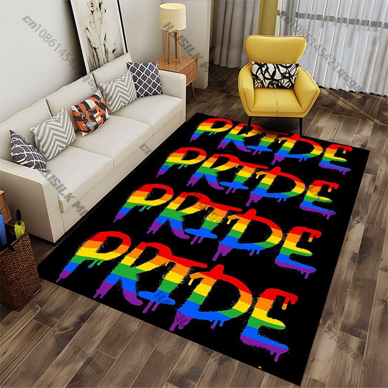 Support love equality inclusion empowerment carpet Yoga living room room decor children's crawling mat doormat area rug