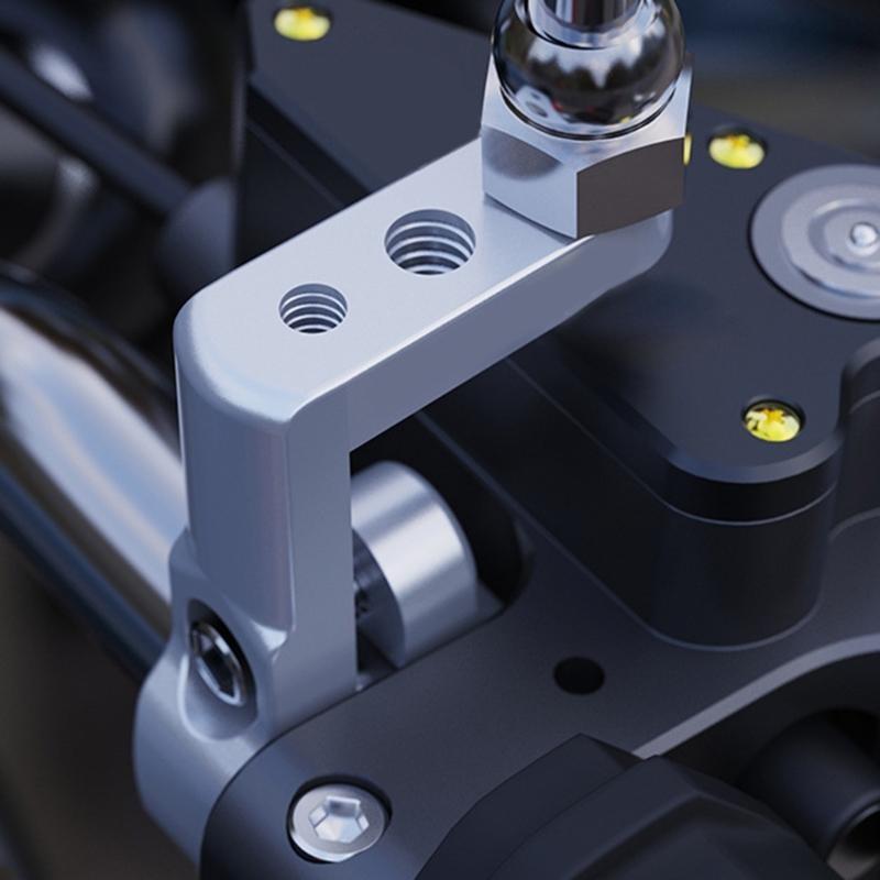 17мм-22мм Многофункциональный Крепежный Кронштейн для Мотоцикла 10мм 8мм 6мм Резьба для Основания Мотоциклетных Зеркал Светодиодный Прожектор E-bike Питбайк