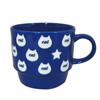 Mino Ware Vivid Cat Mug Navy K14014