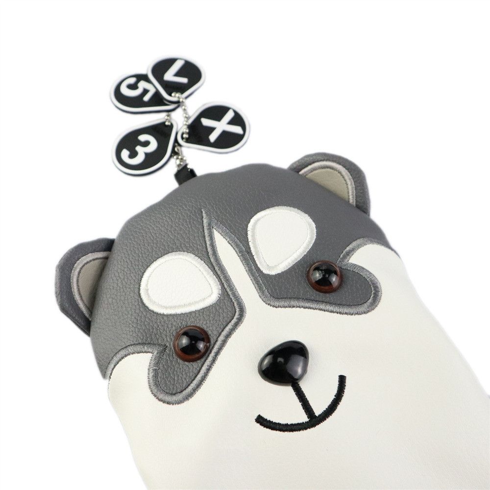 Putter Club Head Protector Golf Putter Cover Wood Head Covers Husky Design Golf Club Headcover