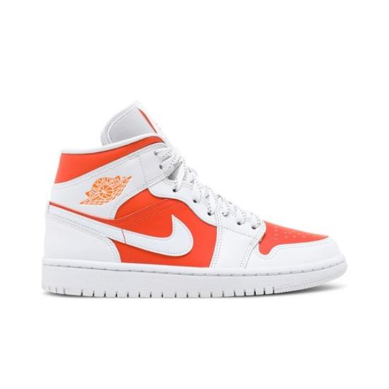 Женские кроссовки Air Jordan 1 Mid SE Bright Citrus, средней высоты, ретро, CZ0774-800