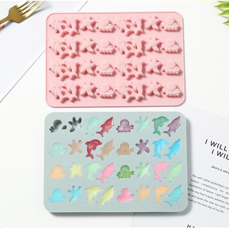 Миниатюрная форма для конфет Фрукты Животные Силиконовая форма для конфет Жевательная форма Сахарное искусство