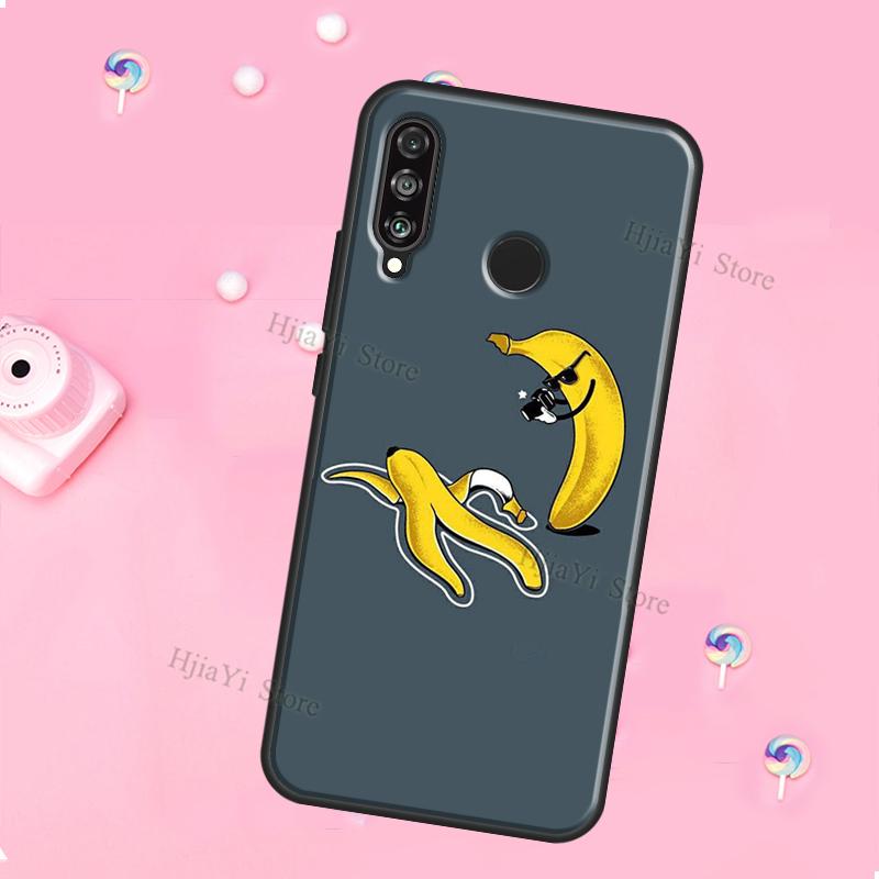 Cartoon Cute Fruit Yellow Banana For Huawei Honor Magic 5 Lite X8 X9 X8a X9a 50 70 P20 P30 P40 P50 P60 Pro P Smart 2019 Case