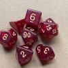 7pcs/lot Polyhedral Dice Set Double-Colors Dice D4 D6 D8 D10 D% D12 D20 for DND RPG Table Games
