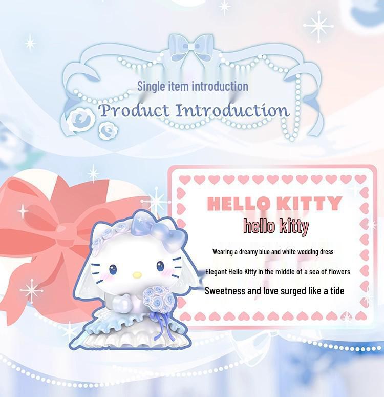 Серия «Романтическая свадьба семьи Sanrio» Милая кукла-фигурка Украшение