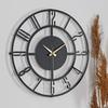 MUYIKA A Bunnela Silver, Red, Black Metal Color Wall Clock 50x50cm MDS-50