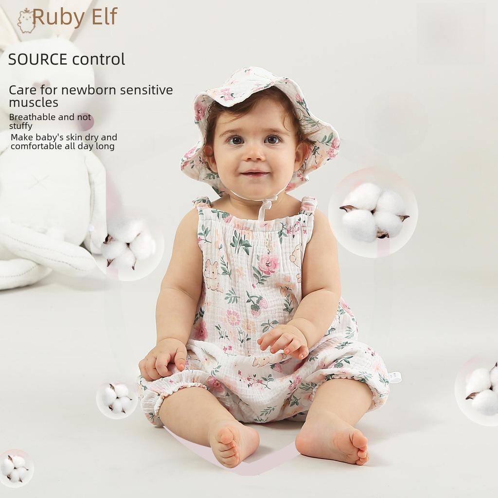 Тщательно отобранная летняя детская одежда: Подтяжки, комбинезоны, комбинезоны, марля, безрукавки для мальчиков и девочек