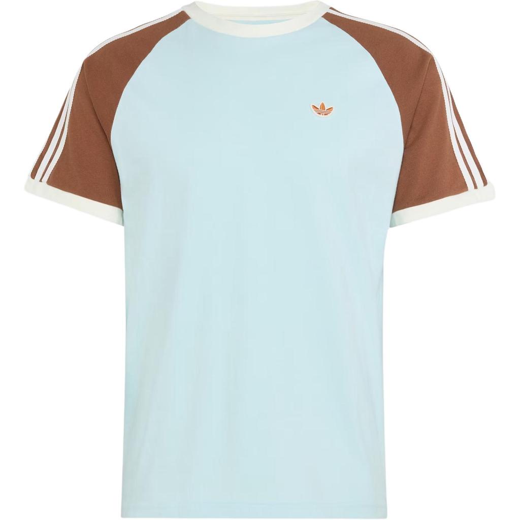 adidas Оригиналы Washed Cali Удобная Повседневная Свободная Футболка с Круглым Вырезом с Коротким Рукавом Мужские Топы KX1260