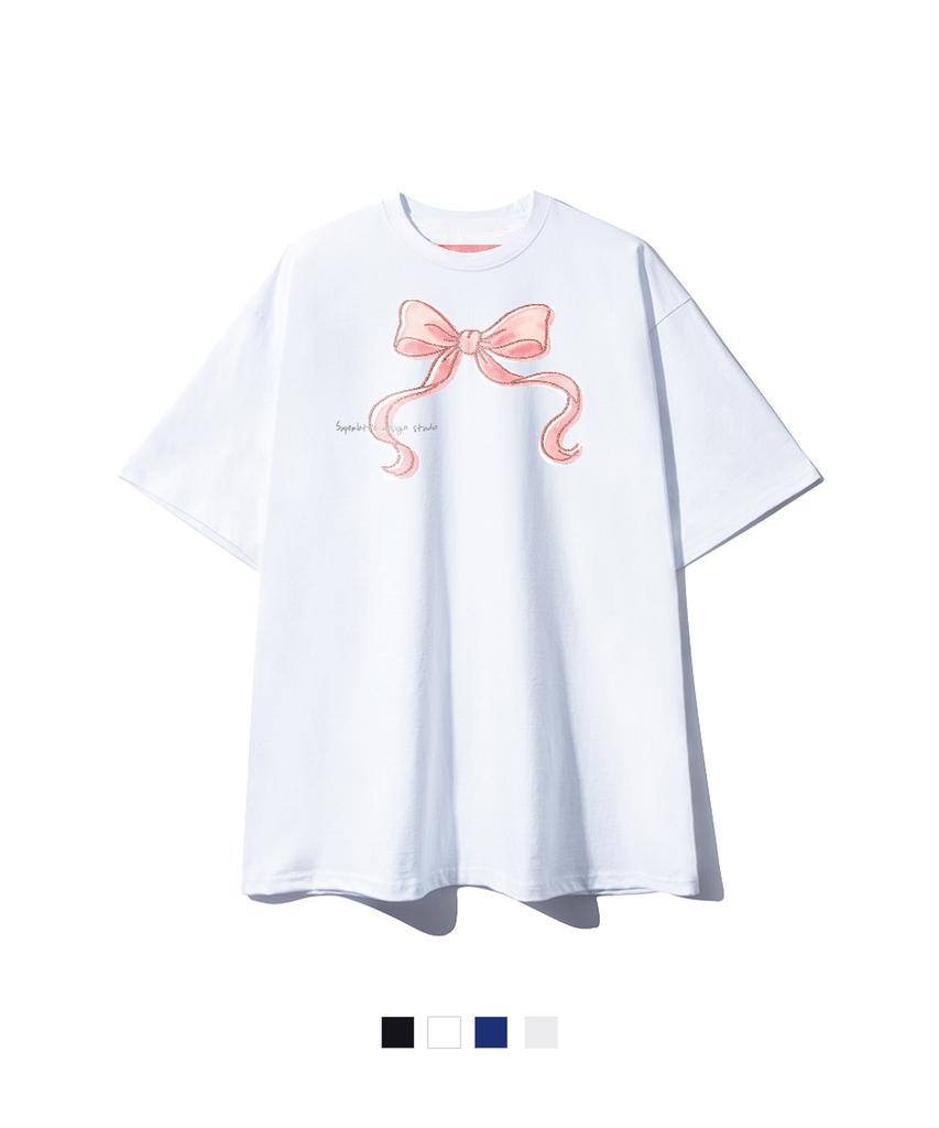 SUPERLATIVE S/P Sweing Ribbon Oversized Short Sleeve (Gos2-5Sp164)